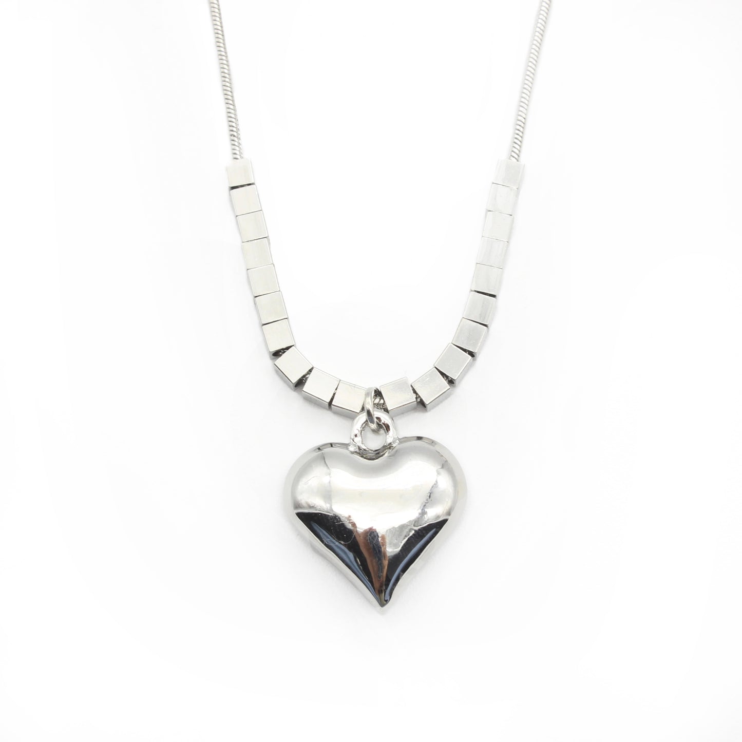 Collar silver heart