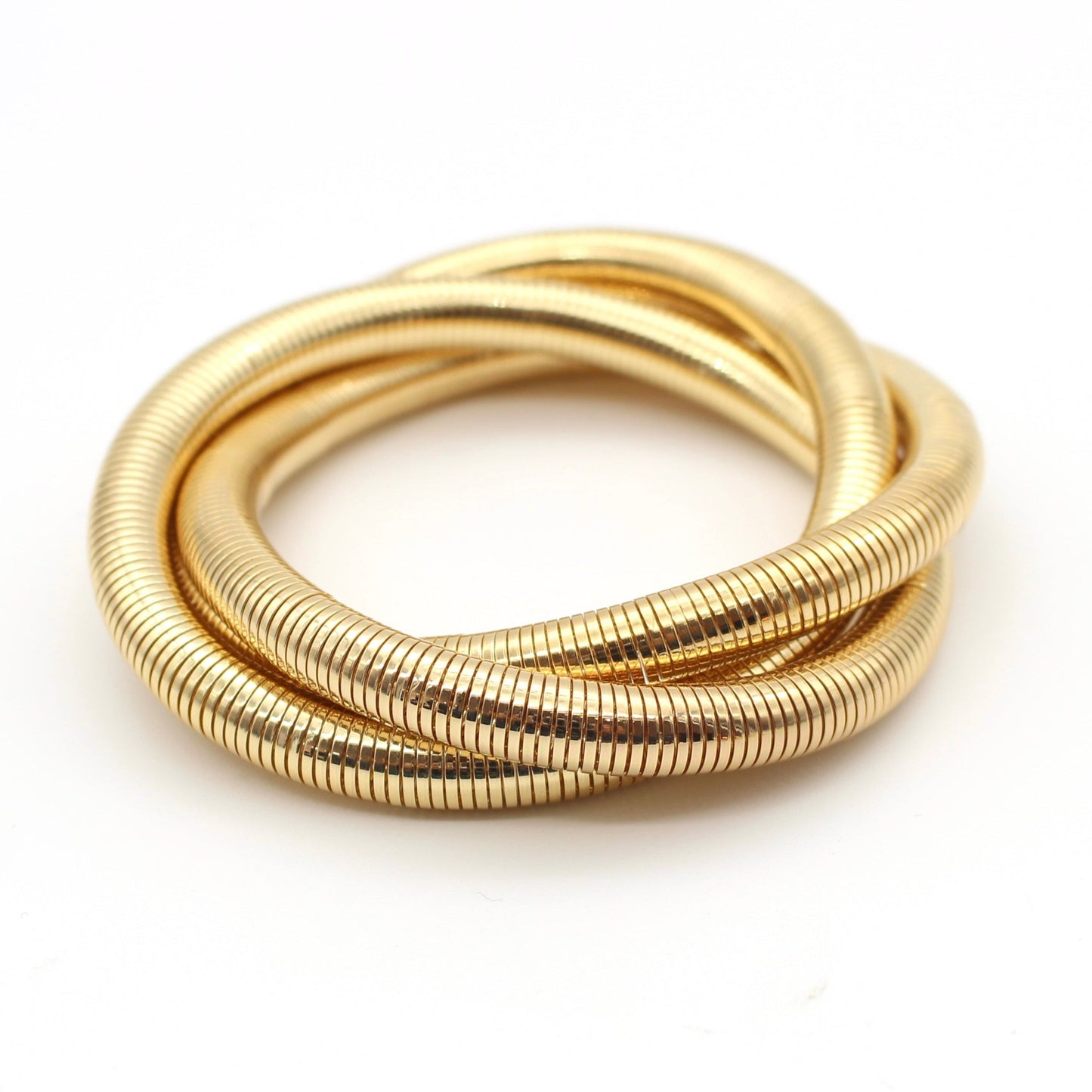 Pulsera bold triple gold