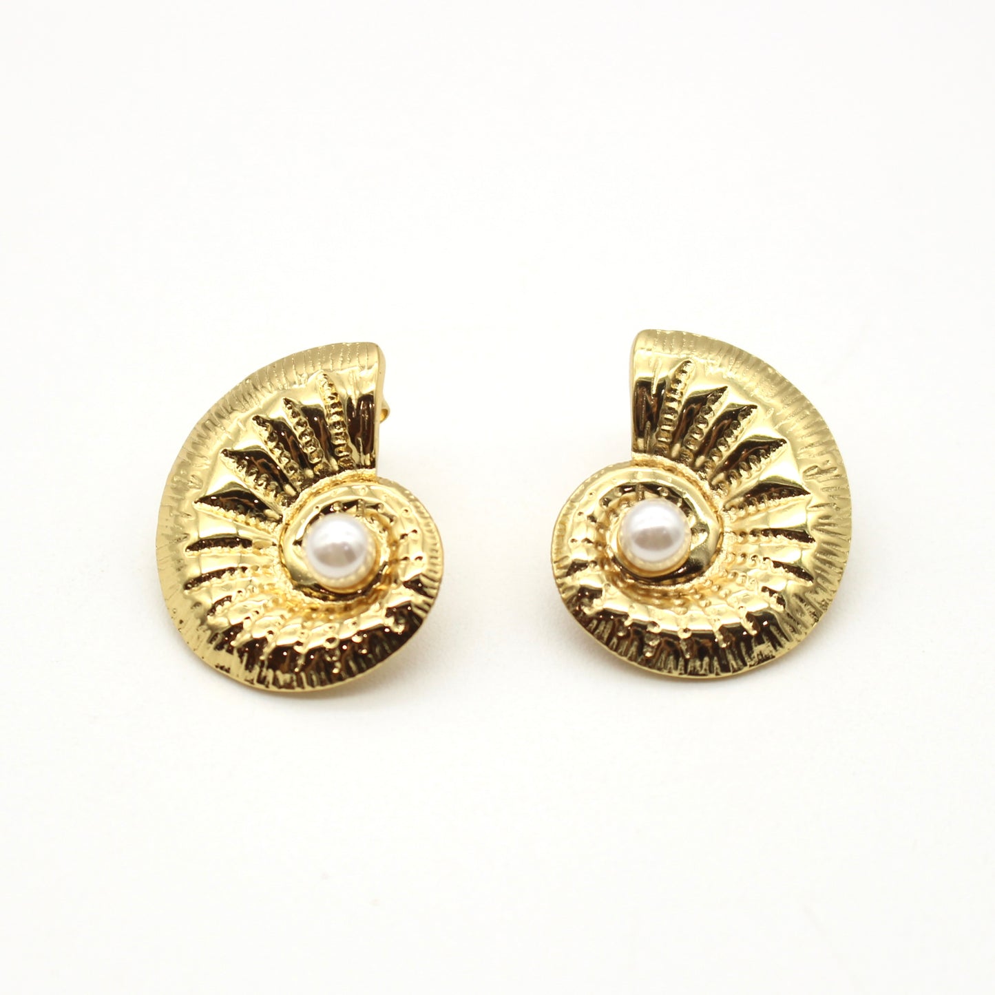 Arete caracol con perlita