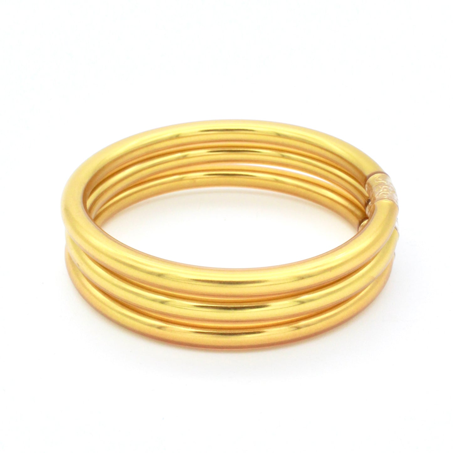 Lucky Bangle dorada triple