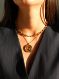 Collar spiral gold