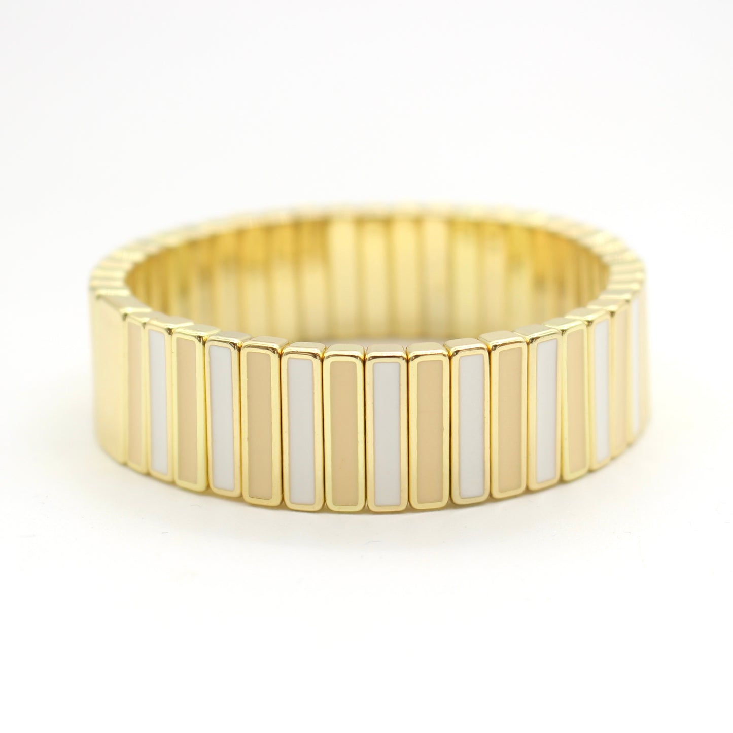 Pulsera Rayas Ivory