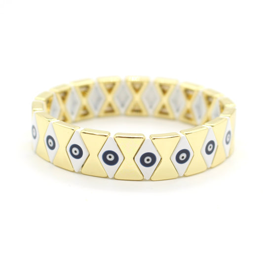 Pulsera rombos ojitos