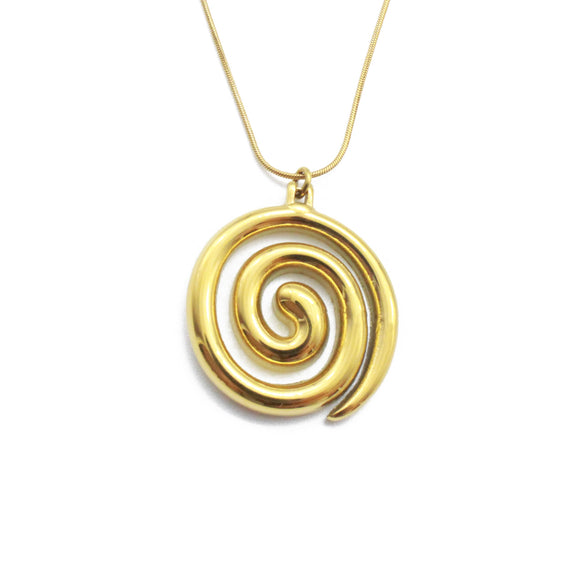 Collar spiral gold